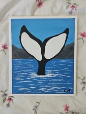 Whale Tale Acrylic Painting on