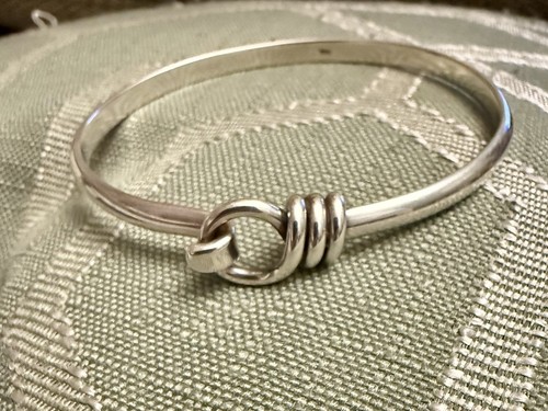 Solid silver noose - silver,