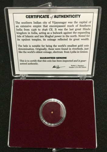 World smallest gold coin - smallest,