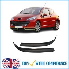 Peugeot 207 Front Bumper Spoiler Set Left & Right Fits All Models 2006-2009