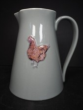 Langs Grey Chicken Stoneware Jug