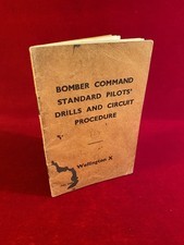WW2 1945 RAF Bomber Command Standard Pilots’ Drills Procedure Wellington Booklet