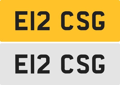 Csg private number plate - private,