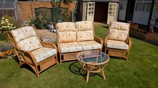 Cane Conservatory Furniture 4 Piece Set