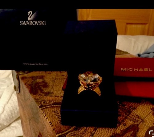 Swarovski gold plated clear - swarovski,