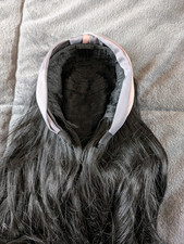 A Hair Band Wig Black