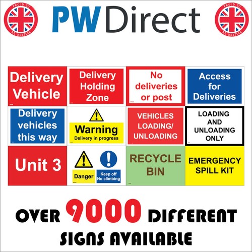 Sign deliveries loading - sign,