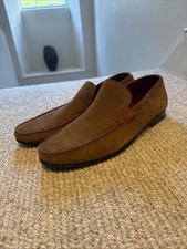 Loake Lifestyle Suede Loafers Brown UK 10 | Slip-On Smart Casual Shoes Leather