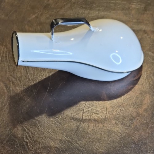 Vintage white enamel male - vintage,