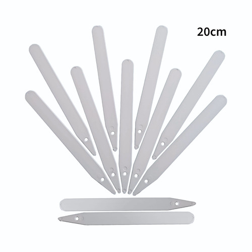 White plastic plant - plant, labels