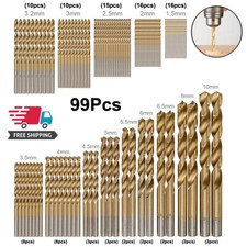 99Pcs Titanium Coated Drill