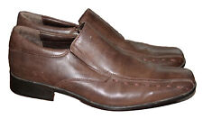 PIERRE CARDIN UK 7 EU 41 MENS BROWN LEATHER SLIP ON SHOES VERY GOOD CONDITION