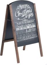 Wooden Floor Standing Chalkboard A Board Frame Sandwich Pavement Sign