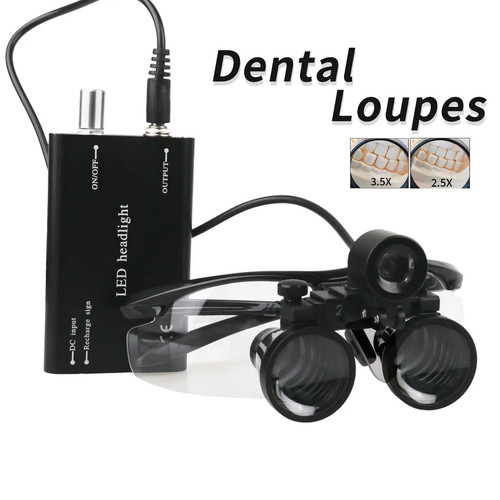 Dental loupe magnifying glass - dental,