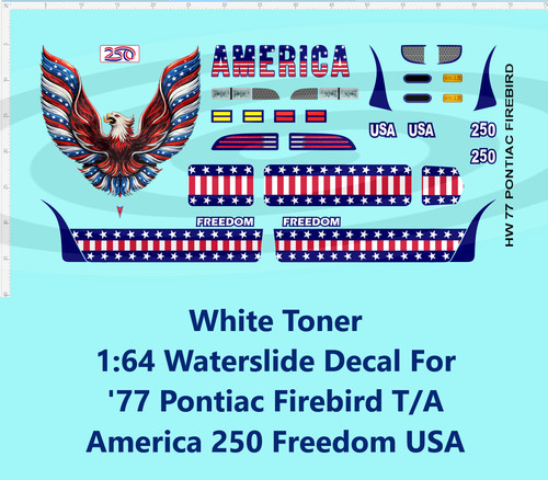 White toner waterslide - 1:64,