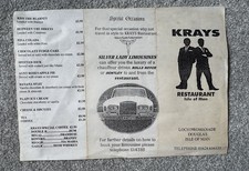 Rare Kray Twins Restaraunt