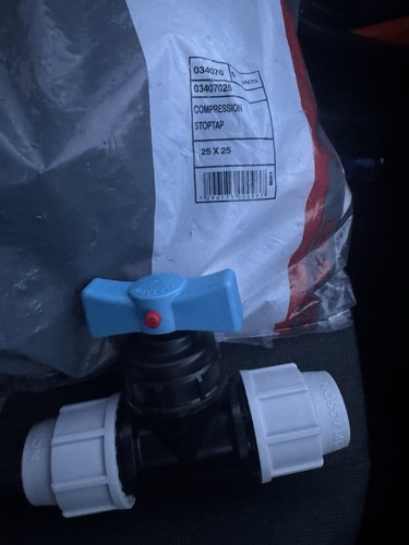 25mm plasson stop - taps, x5