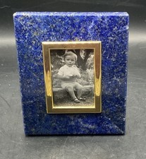 Vintage Dunhill Lapis Lazuli Photo Frame Made In Italy Rare Collectable