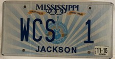 Vanity WCS 1 license plate