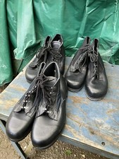 German Army Naval Marine Deck Boots Leather Work Various Sizes Genuine Surplus