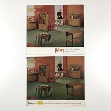 2 x Priory waxed amber