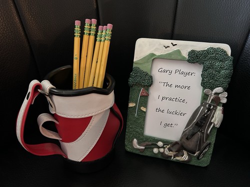 Golf desk accessory set vinyl - accessory,