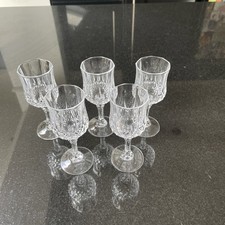 Vintage Crystal Glasses Set of