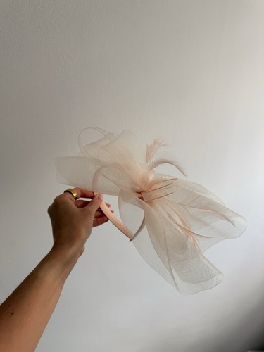 Pink fascinator headband - pink,