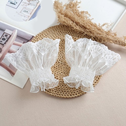 White floral hand - white,