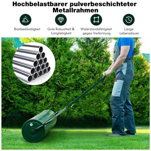 Northio metal lawn roller - roller, 63l