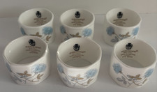 Wedgewood Ice Rose 6 x Napkin Rings Unboxed Good Condition