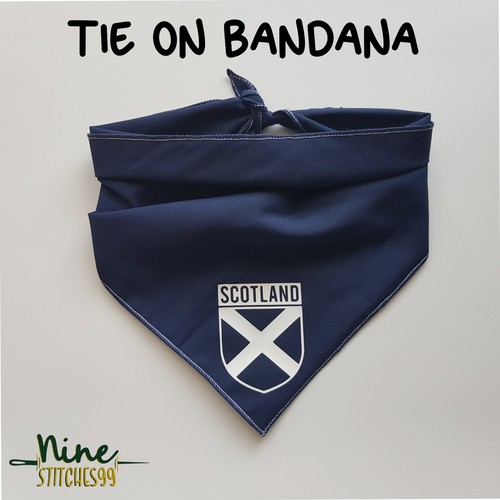 Scotland dog bandana tie on - scotland, tie-on