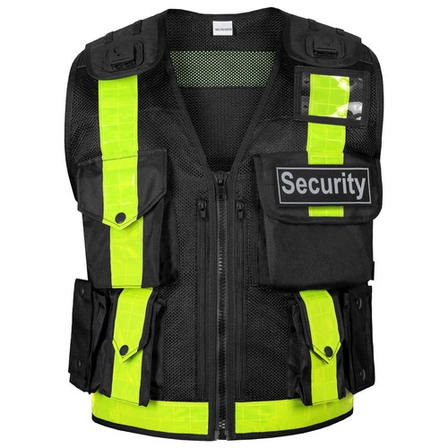 Black security vest with - security,