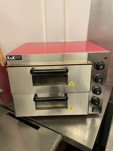 Twin deck electric pizza - deck,