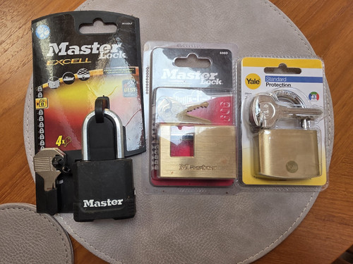 Masterlock padlocks and - 2,