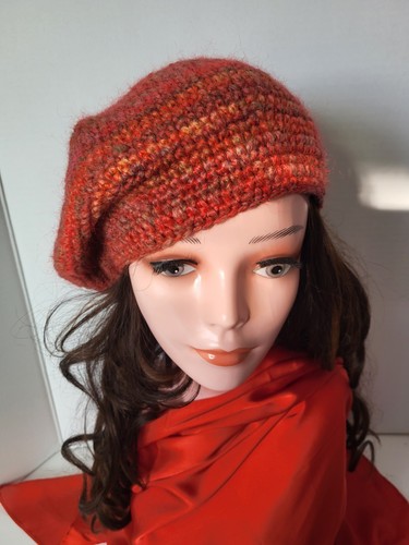 Handmade crochet beret - handmade, hat