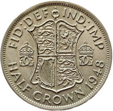 1948 SILVER HALF CROWN GEORGE VI COIN Free UK Postage £3.45 (CRB)