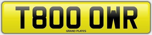 Tows towing number plate t800 - tows,
