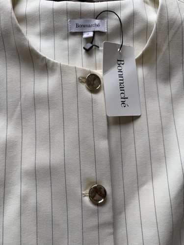 Bonmarche ivory pinstripe - ivory,
