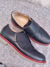 Emporio Armani Boys' Blue Shoes Size UK 4.5 Leather Upper