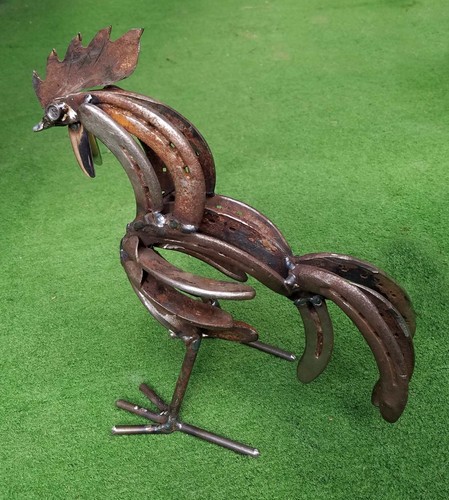 Horseshoe art rooster - horseshoe,