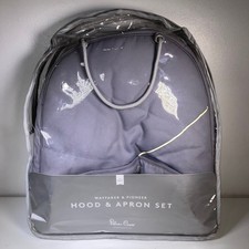 Silver Cross Hood and Apron