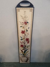 Stovax Plant & Urn Decorated   5 Tile Set-glued in a wooden shop display board