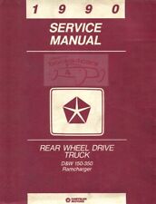 DODGE 1990 TRUCK SHOP MANUAL SERVICE REPAIR BOOK RAM 150 250 350