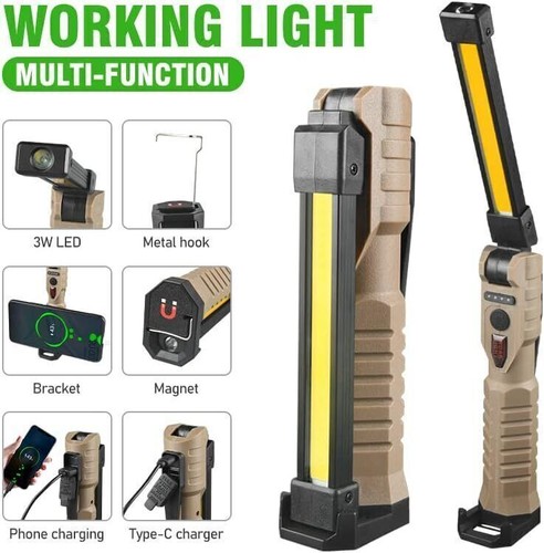Rechargeable led work light - led,