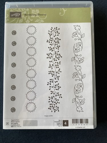 Stampin bordering blooms - up,