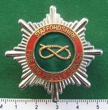 Staffordshire Fire and Rescue Service cap badge