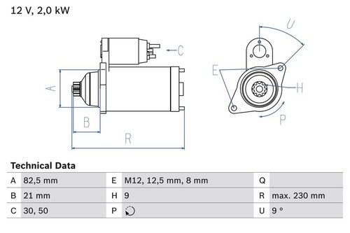 Starter motor for 28 35 - starter,