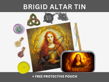 Brigid altar tin - altar,