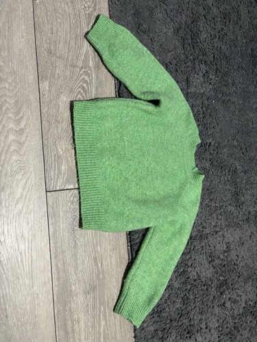 Green fleece jumper - fleece, 3-4years